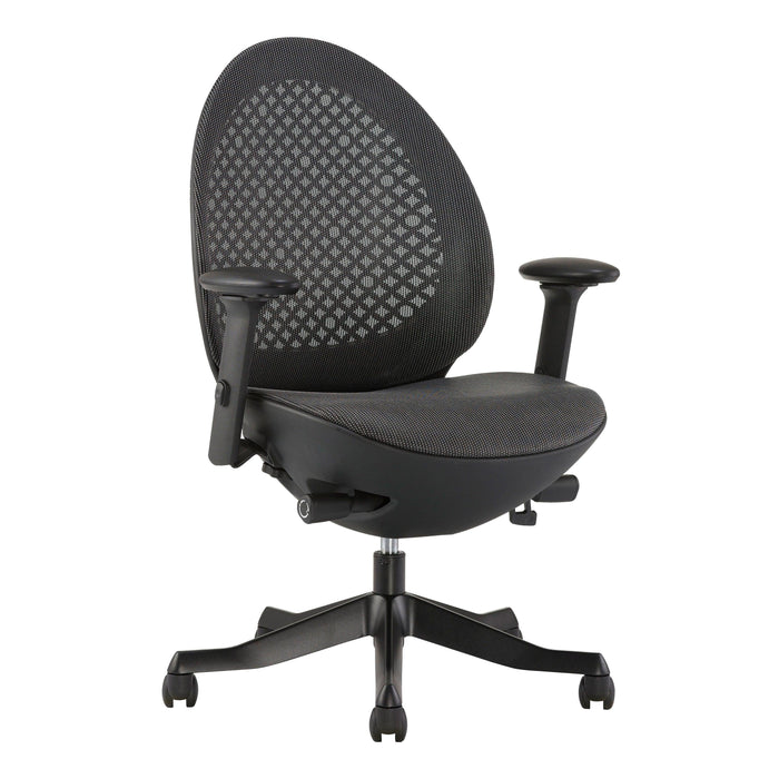 Techni Mobili Deco LUX Executive Office Chair, Black