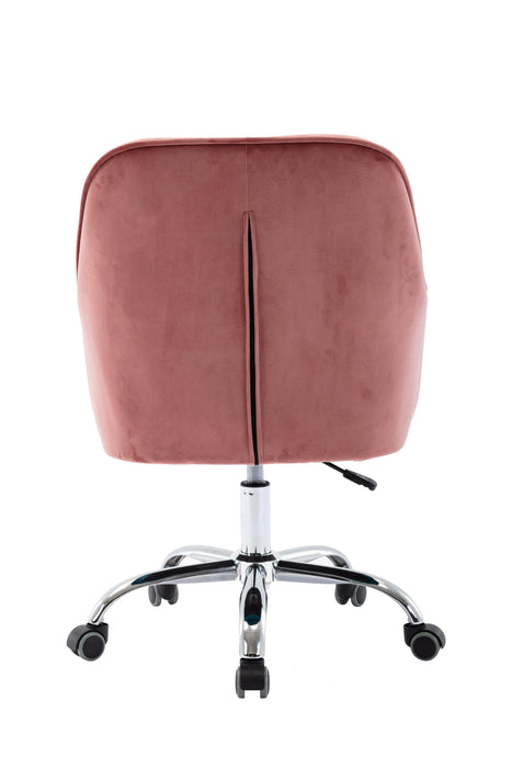 Velvet Swivel Shell Chair for Living Room ,Office chair ,Modern Leisure Arm Chair Bean red