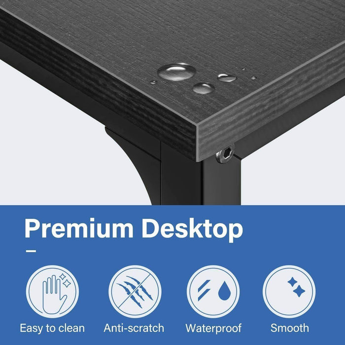 Simple DeluxeModern Design, Simple Style Table Home Office Computer Desk for Working, Studying, Writing or Gaming, Black