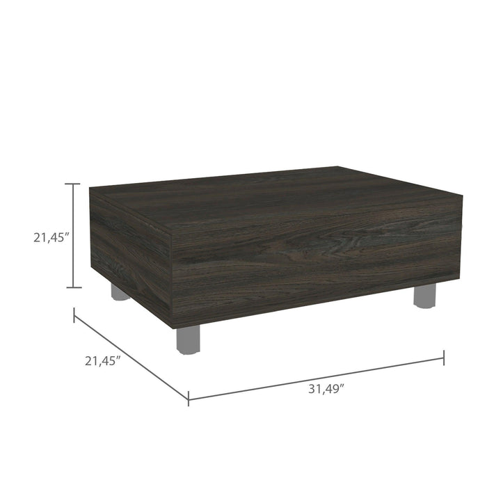 Tilton Rectangle Lift Top  Coffee Table Carbon Espresso