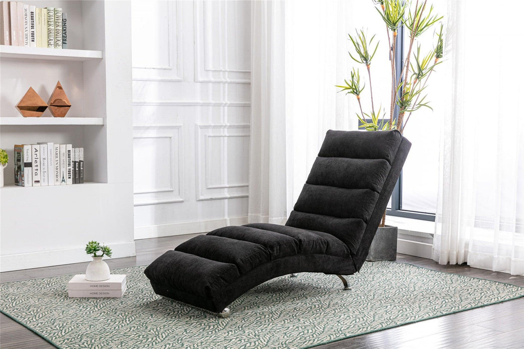 Linen Chaise Lounge Indoor Chair,Modern Long Lounger for Office or Living Room