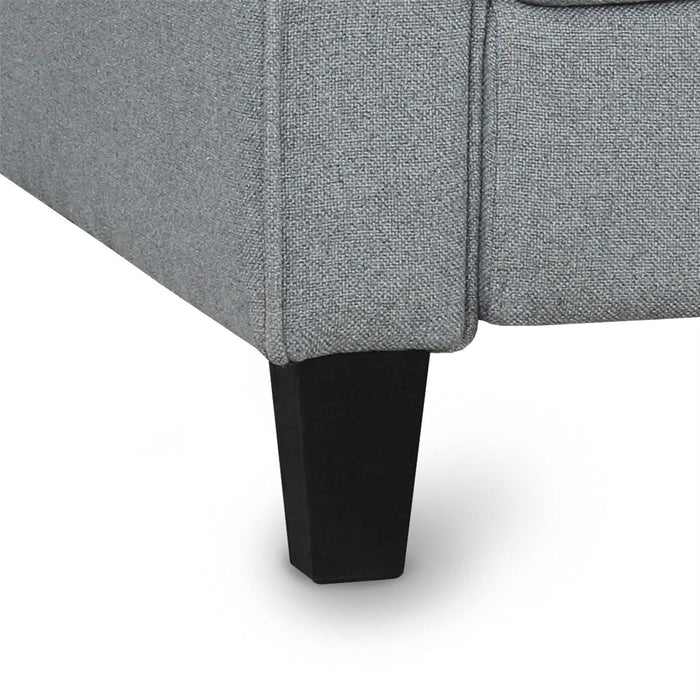 Living Room Furniture Armrest Single Sofa   and Loveseat Sofa (Gray)