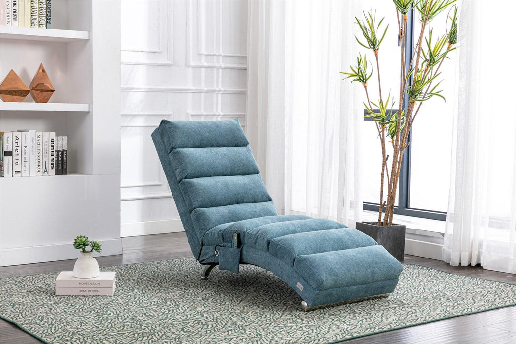 Linen Chaise Lounge Indoor Chair,Modern Long Lounger for Office or Living Room