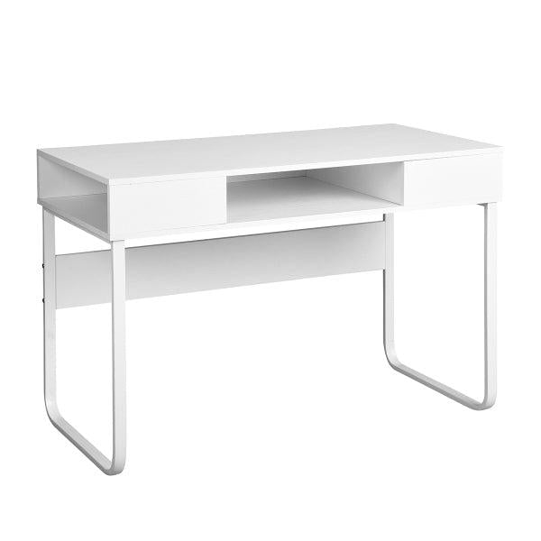 43.3" Rectangular Computer Desk / Writing Desk with OpenStorage, White