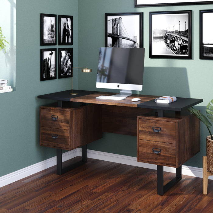 Home Office Computer Desk with 4 drawers