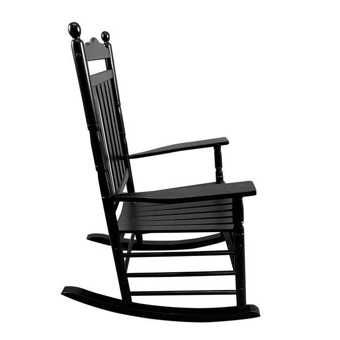 BALCONY PORCH ADULT ROCKING CHAIR-BLACK