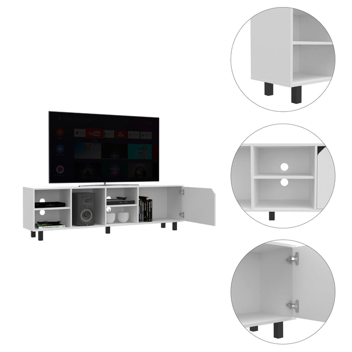 Harwich 5-Shelf TV Stand White