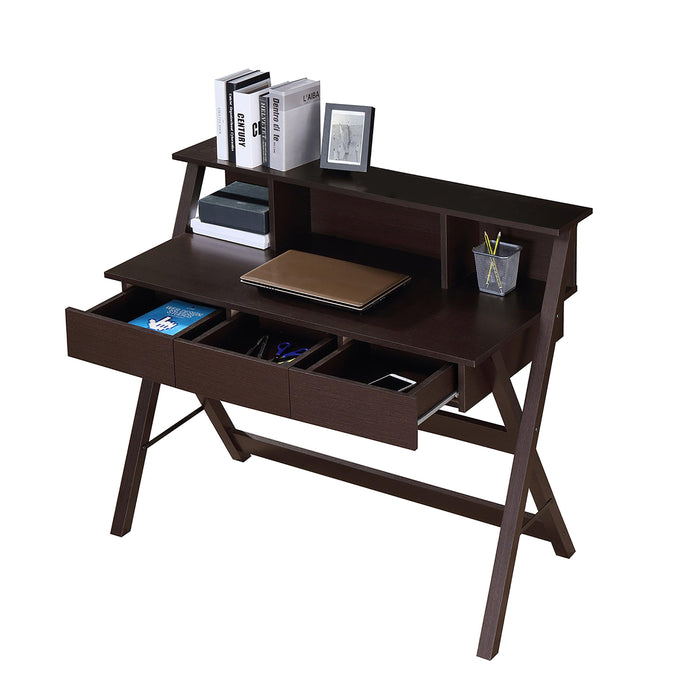 Techni Mobili Writing Desk withStorage, Wenge