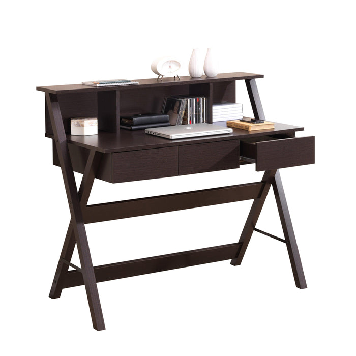 Techni Mobili Writing Desk withStorage, Wenge