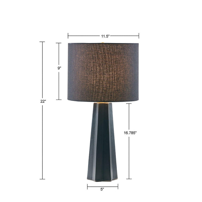 Athena Geometric Ceramic Table Lamp