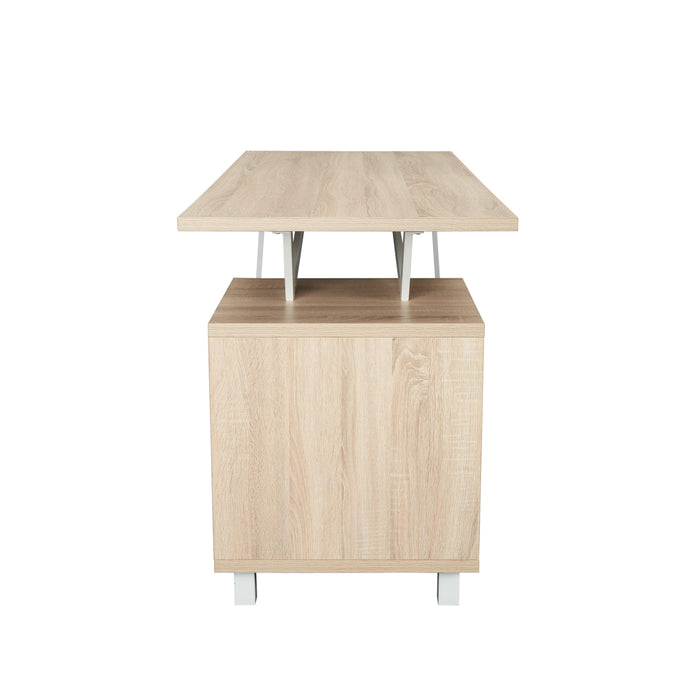 Techni MobiliModern Design Computer Desk withStorage, Sand