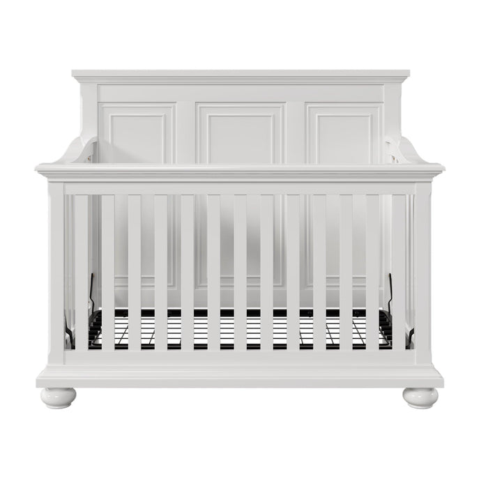 Traditional Farmhouse Style 4-in-1 Full Size Convertible Baby Crib - Converts to Toddler Bed, Daybed and Full-Size Bed, White