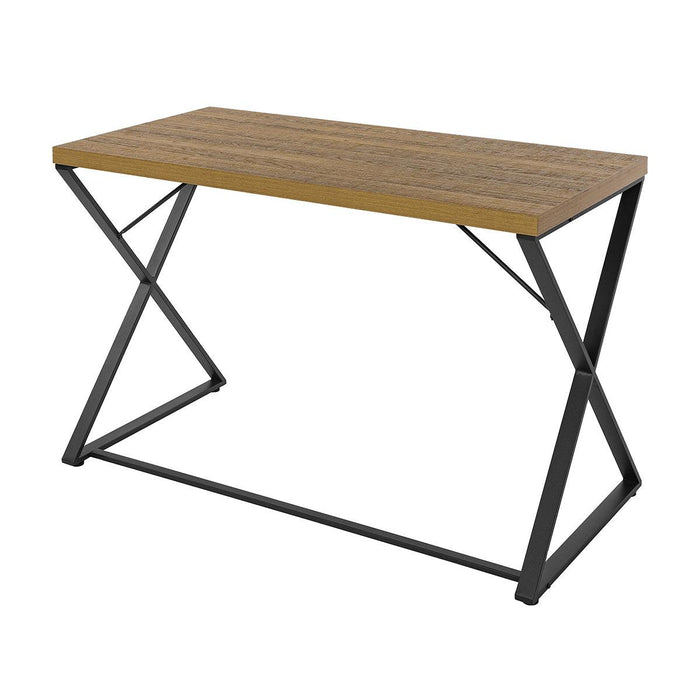 47.2" L Computer Desk, Console Desk - OAK & BLACK