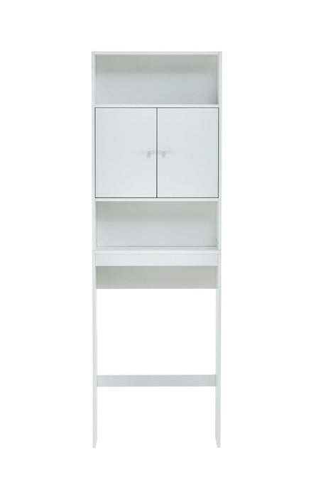 Home Bathroom Shelf Over-The-Toilet, Bathroom SpaceSaver, Bathroom, TolliletStorage cabinet,WHITE,MDF BOARD