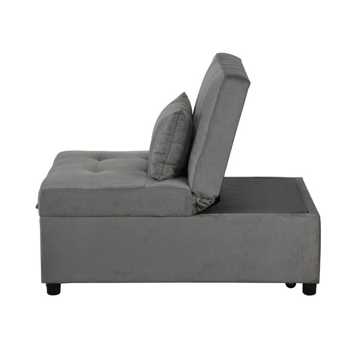 Folding Ottoman Sofa Bed（Gray）