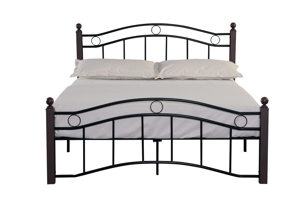 Queen Size Metal Bed Frame with Headboard and Footboard