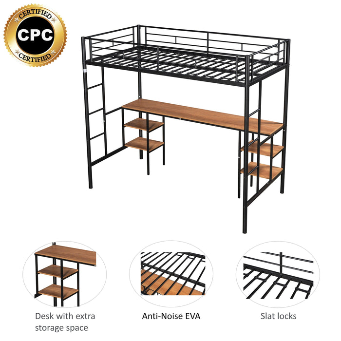 LOFT BED WITH TABLE