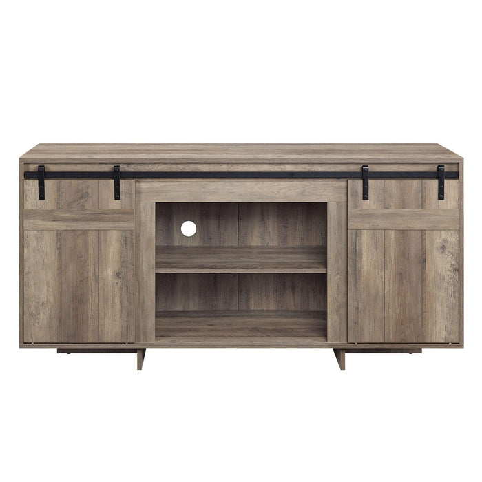 ACME Bellarosa TV STAND (SAME AS 91608) Gray Washed Finish LV01440