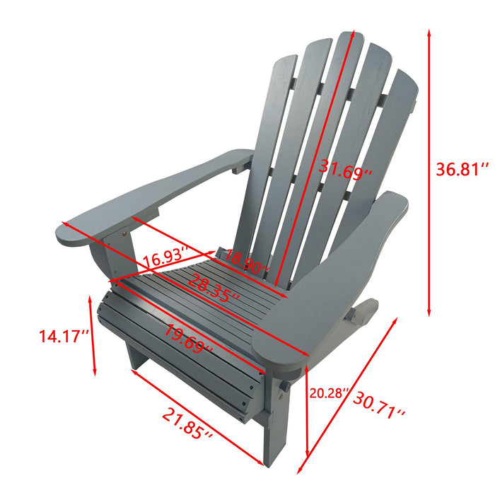 Outdoor or indoor Wood Adirondack chair,walnut