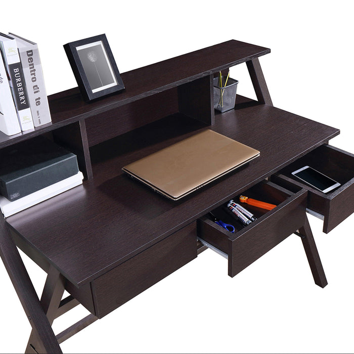 Techni Mobili Writing Desk withStorage, Wenge