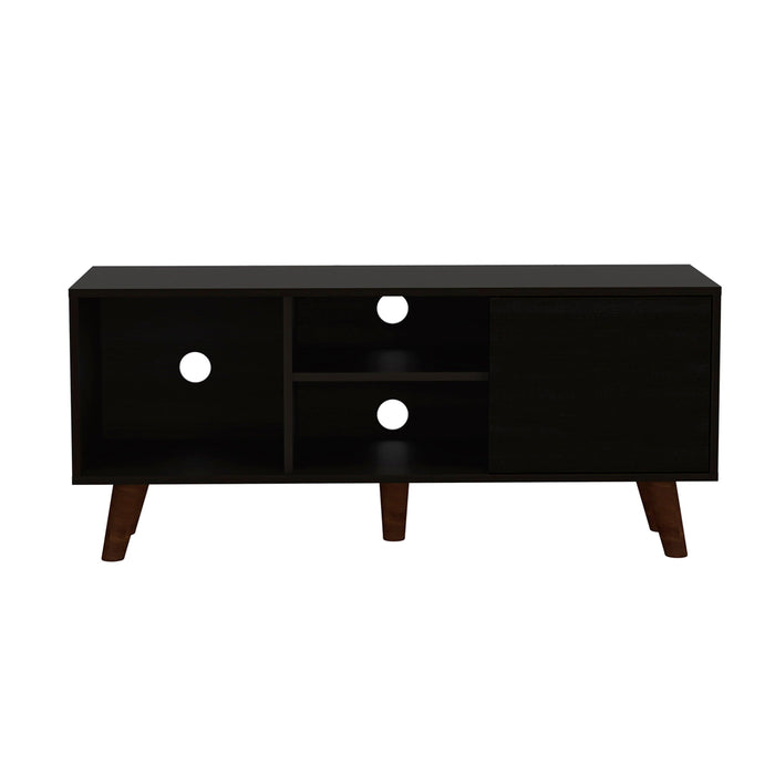 Stamford 3-Shelf Rectangle TV Stand Black Wengue