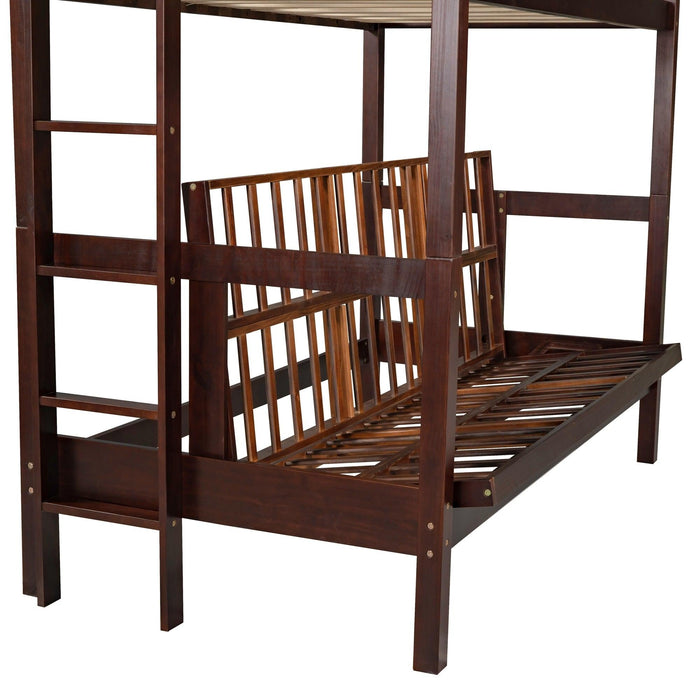 Twin over Full Convertible Bunk Bed - Espresso