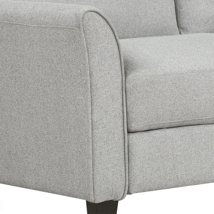 Living Room Furniture Loveseat Sofa and 3-seat  sofa (Light Gray)