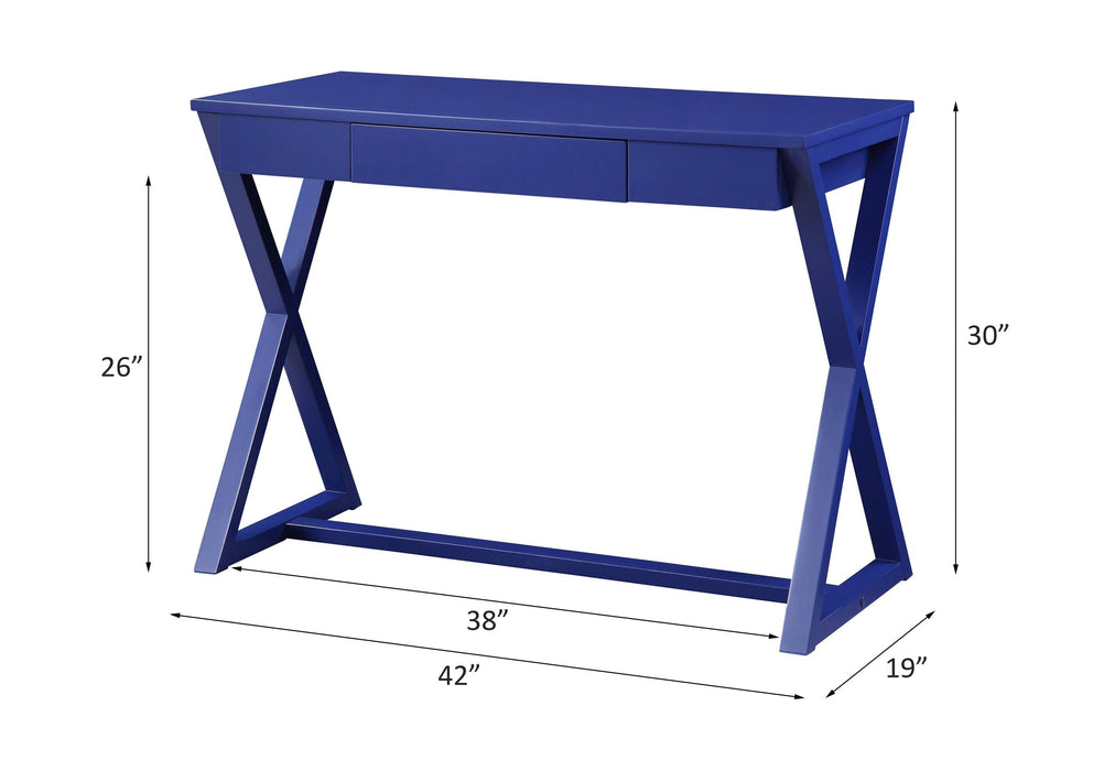 ACME Nalo Writing Desk, Twilight Blue Finish OF00173