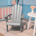 Outdoor Weather Resistant Adirondack Chair in Gray Color image