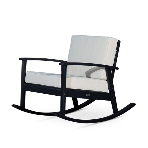 Eucalyptus Rocking Chair with Cushions -  Espresso Finish -  Sand Cushions image