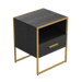 UpdateModern Nightstand with 1Drawers, Suitable for Bedroom/Living Room/Side Table (ld and Black ) image