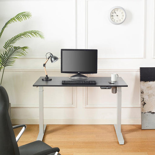 Florence Wood and Metal Electric Height Adjustable Motion Desk in Black image