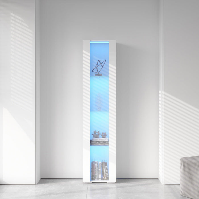 Side cabinet with aluminum strip lamp, image