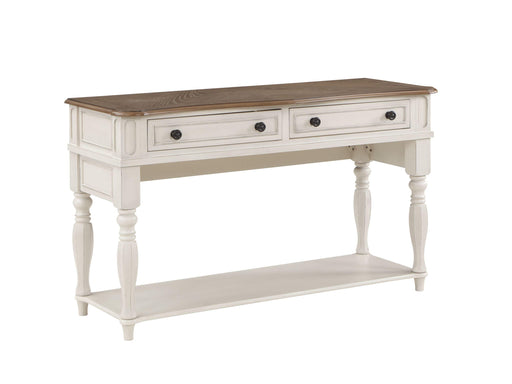 ACME Florian Sofa Table in Oak & Antique White Finish LV01664 image